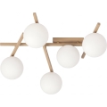 Lámpara de techo SMART 5xE14/10W/230V beige/blanco